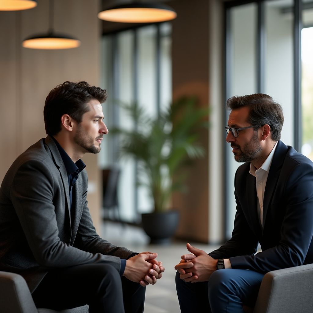 Elite İş Koçluğu ofisinde koçluk seansı